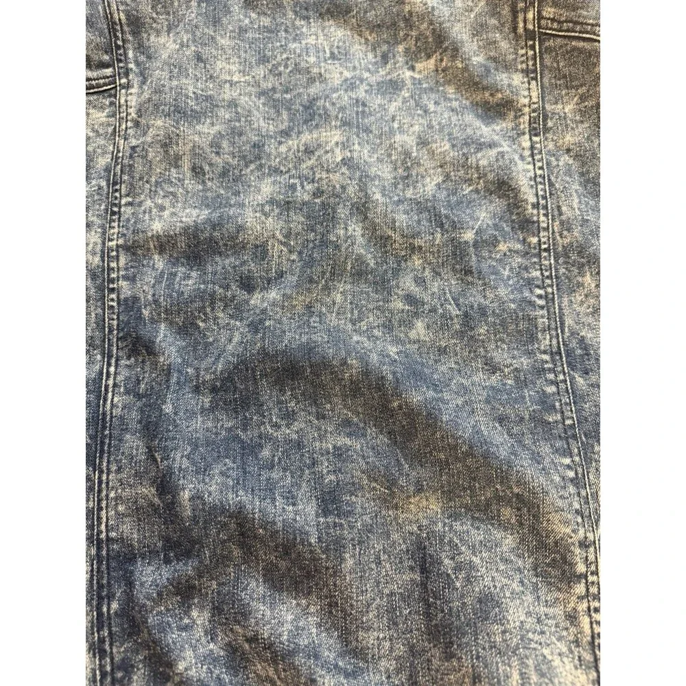 Parker Smith Denim Full Zip Jacket Vintage Inspired Acid Wash Blue Finish Womens - Picture 9 of 12